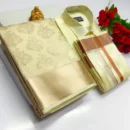 Premium Silk Couple Combo Set – Shirt, Dhoti & Bridal Semi-Silk-Saree