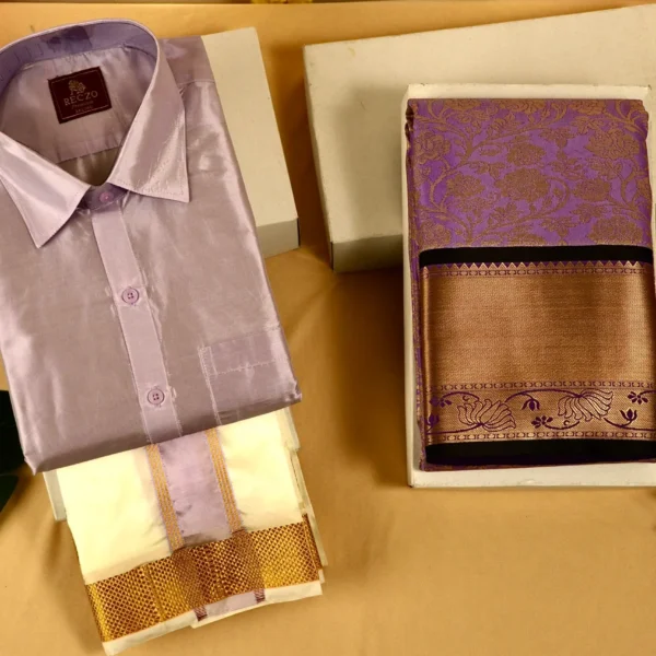 Golden zari couple combo