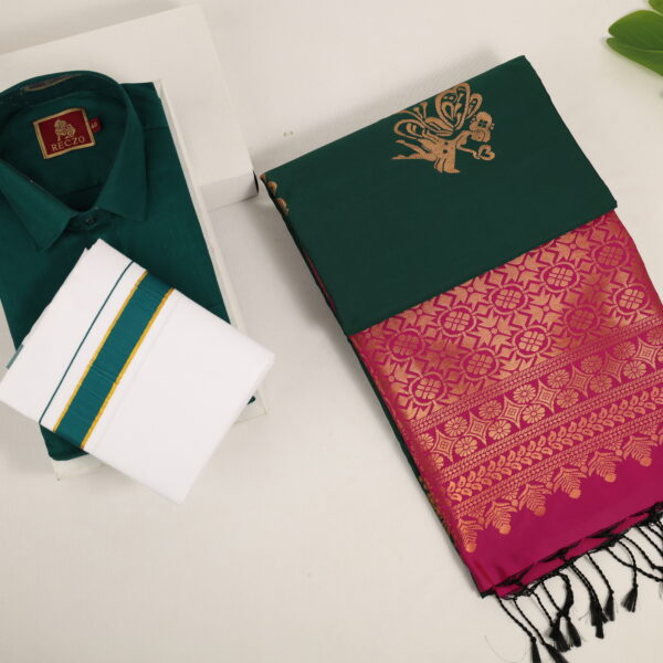 Modest couple combo - Dark peacock green