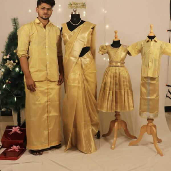 Traditional Family Combo – Matching Ethnic Wear for the Whole Family