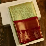 Premium Tissue Silk Saree – Gold - marine gray