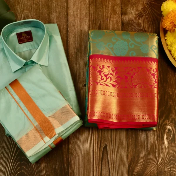 Grand wedding couple combo - pastel blue