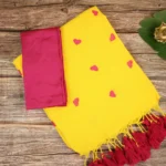 Love khadi cotton - yellow