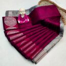 Poondhamil sarees - Deep magenta