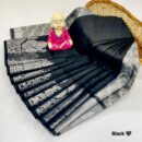 Poondhamil sarees - black