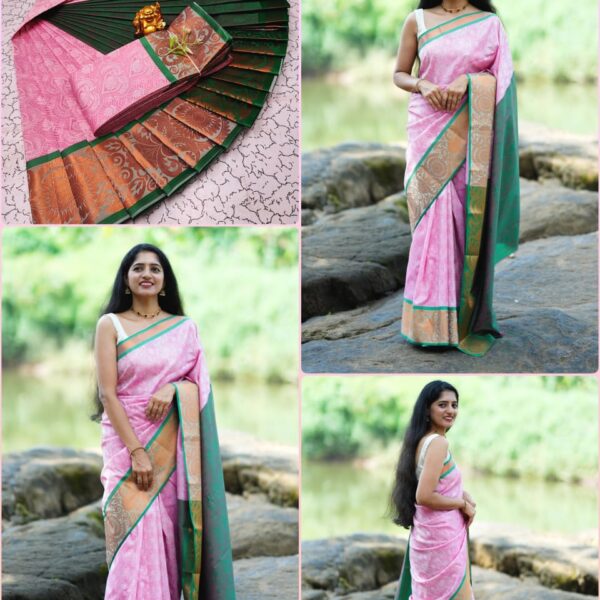 poondhamil sarees - baby pink