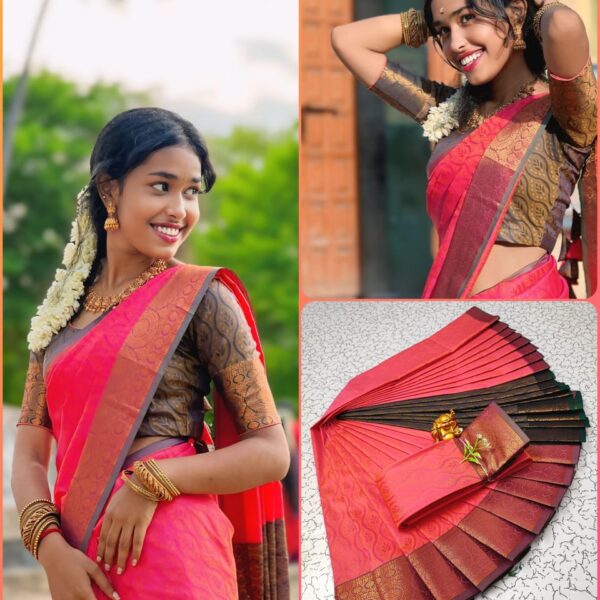 poondhamil sarees - pink