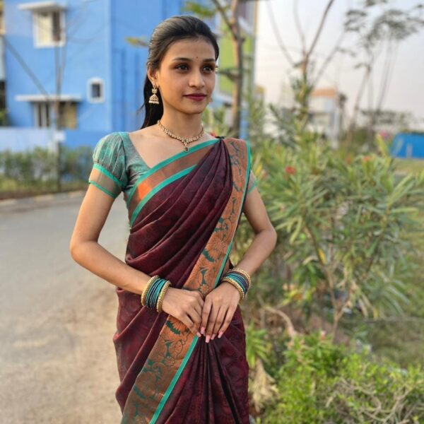 poondhamil sarees - maroon