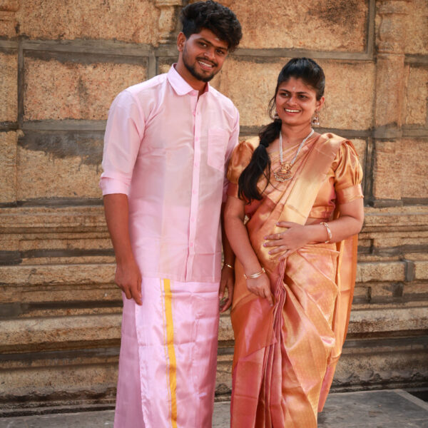 Wedding couple combo - pink rose