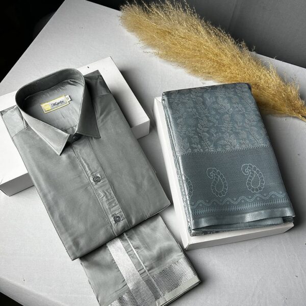 Silver couple combo - steel grey