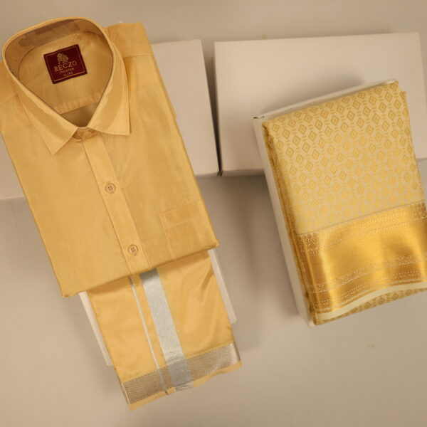 Golden zari couple combo - Beach