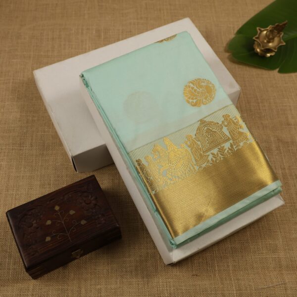 Kanchi soft silk - mint green