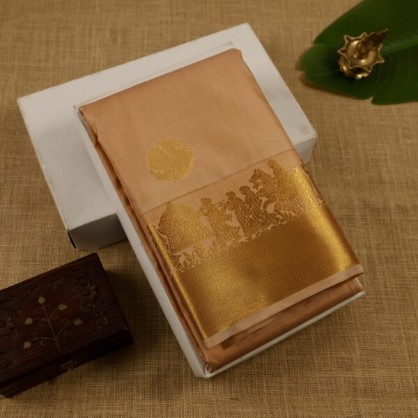 Kanchi soft silk - Pastel Peach