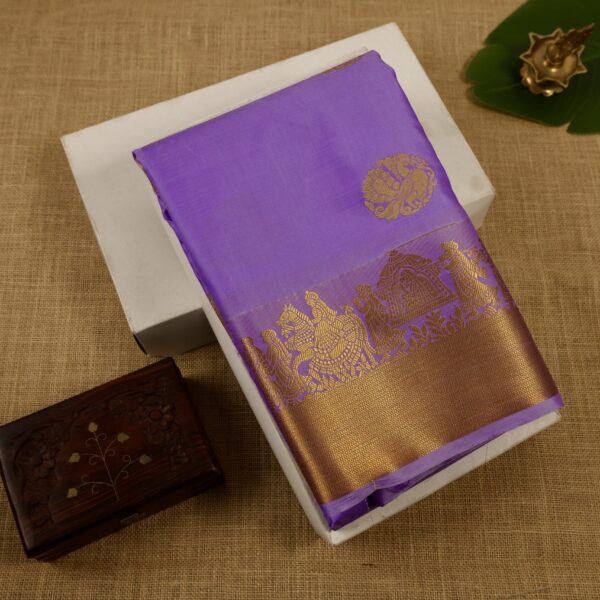 Kanchi soft silk - royal purple