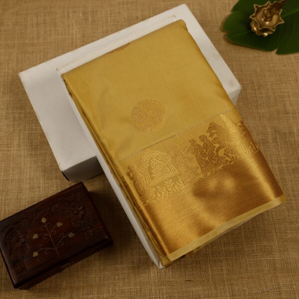 Kanchi soft silk - Golden Yellow