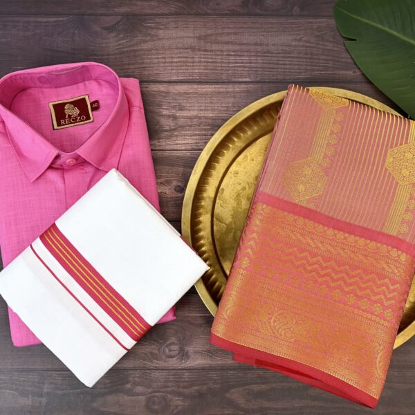 Traditional couple outfits T504 - pink