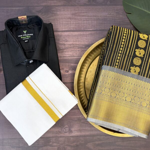 Traditional couple outfits T504 - black