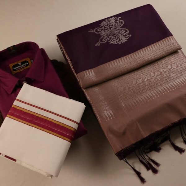 Modest couple set - Dark wine