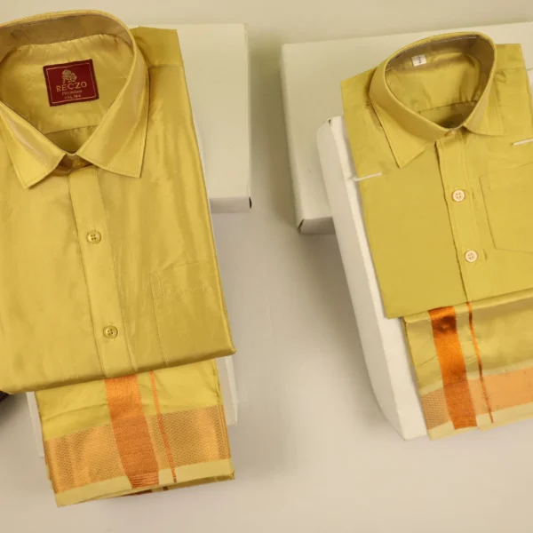 Dad & Son Matching Copper zari combo