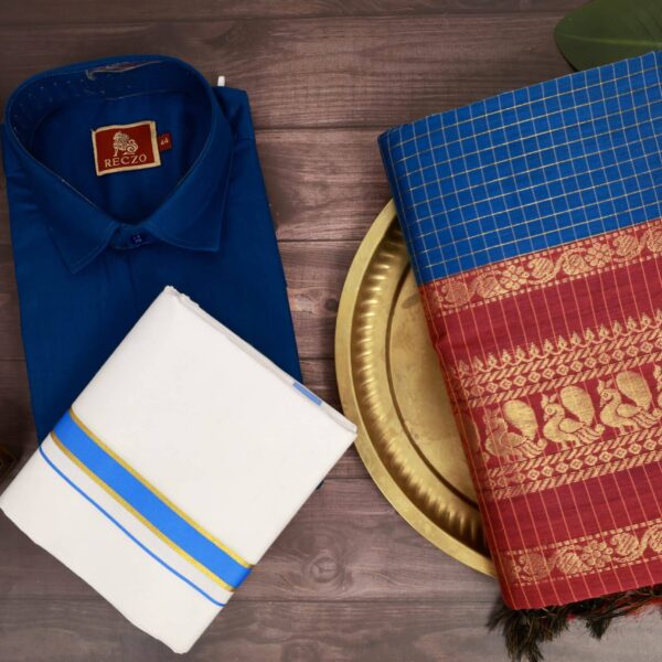 Traditional couple combo T505 - Teal