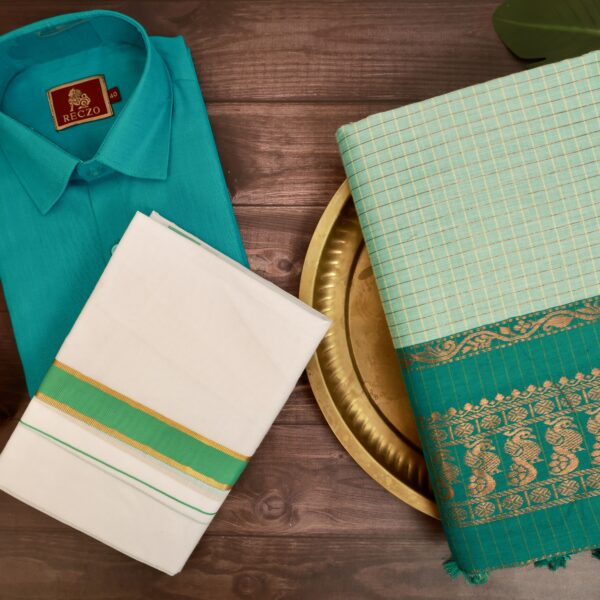 Traditional couple combo T505 - Ramar blue