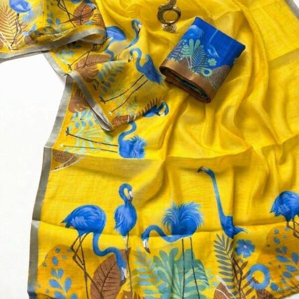 Linen cotton T507 - Yellow